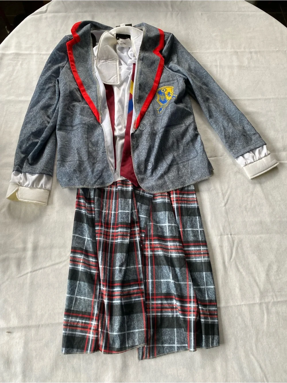 NWOT Halloween Beetlejuice Astrid School Uniform Kids Costume Size Large